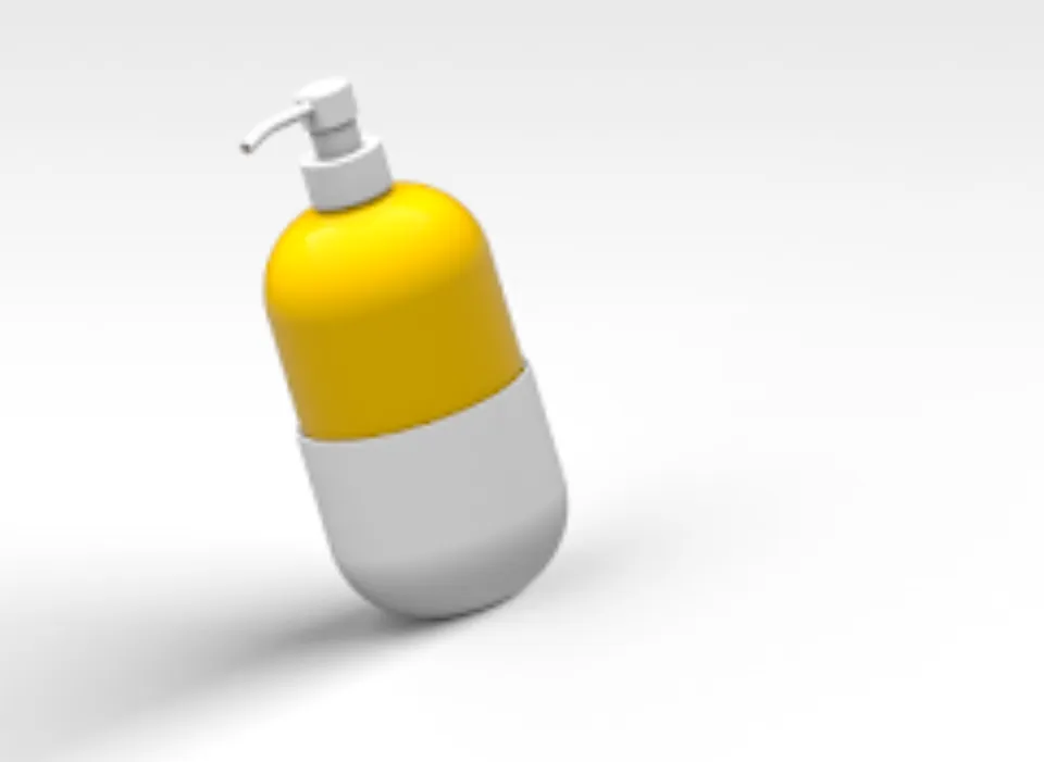 500Ml Shampoo Bottle 1 by 3D Think Ahead
